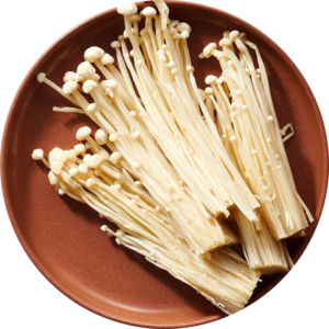 Enoki mushrooms
